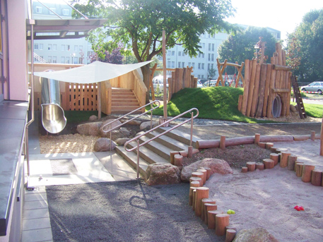 Der neu gestaltete Krippengarten